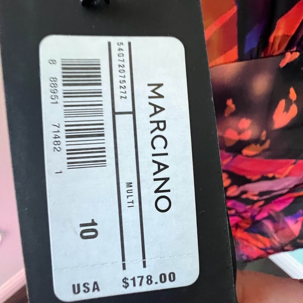 Marciano vibrant long sleeve mini dress size 10 - Picture 7 of 8